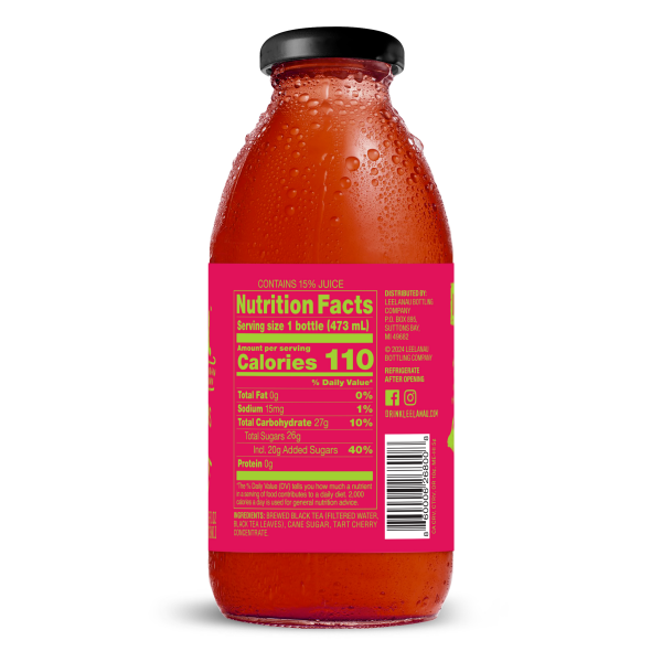 slide 2 of 5, Leelanau Tea Cherry Sweet Iced - 16 oz, 16 oz