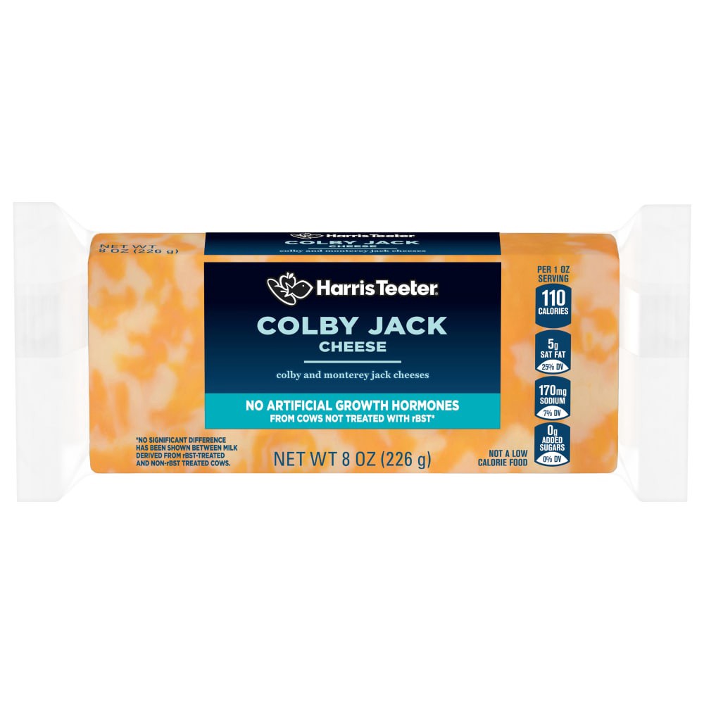 slide 1 of 2, Harris Teeter Colby Jack Cheese, 8 oz