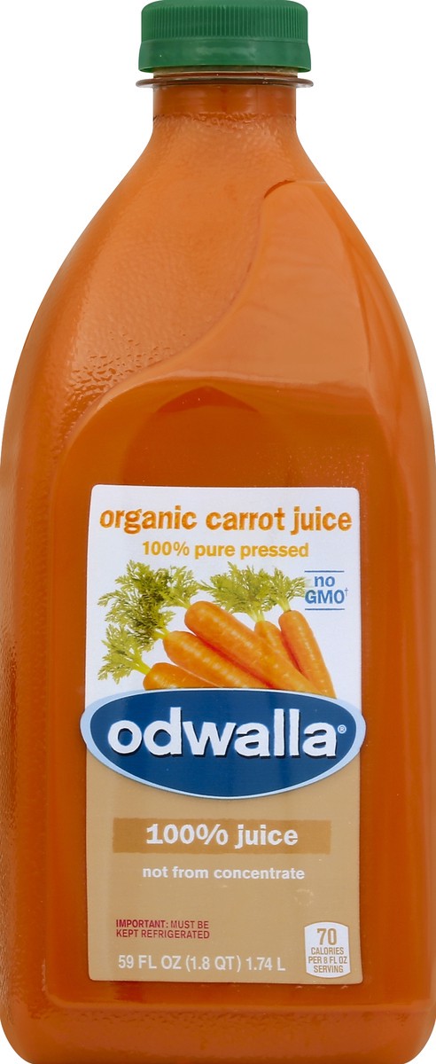 slide 4 of 4, Odwalla Organic 100% Carrot Juice, 1.75 liter