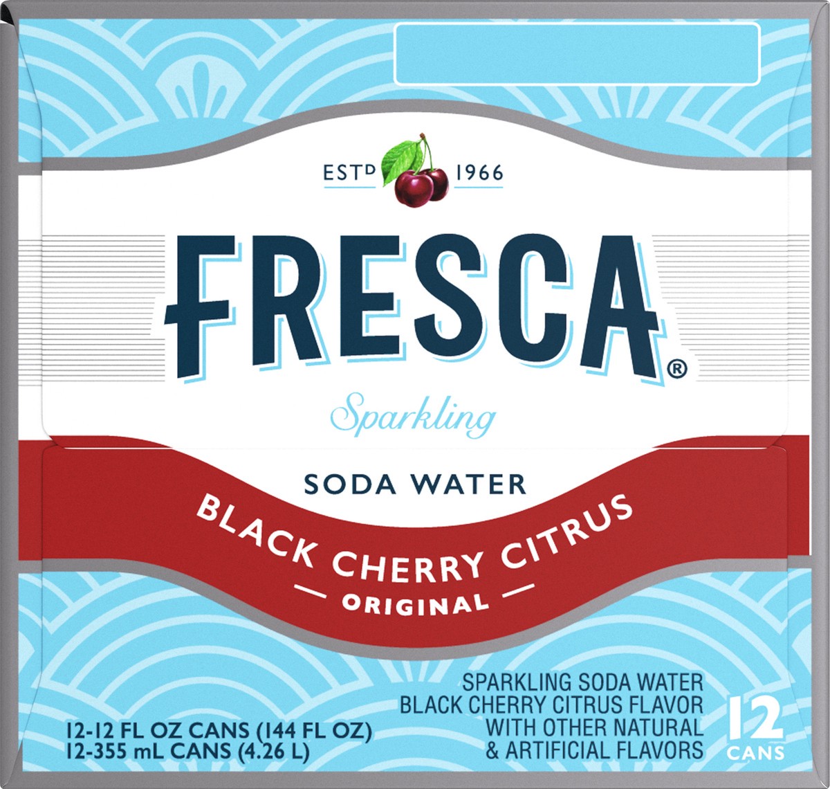 slide 10 of 10, Fresca Fridge Pack Original Sparkling Black Cherry Citrus Soda Water 12 ea, 12 ct; 12 fl oz