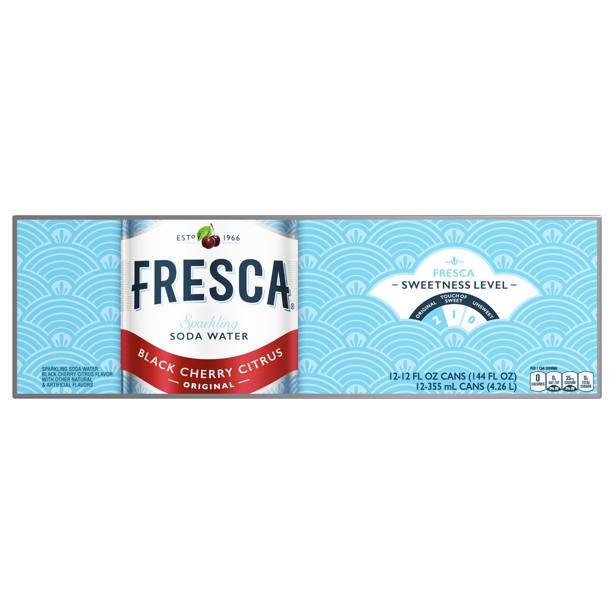 slide 3 of 10, Fresca Fridge Pack Original Sparkling Black Cherry Citrus Soda Water 12 ea, 12 ct; 12 fl oz