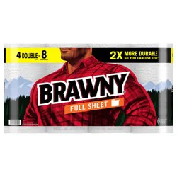 Brawny Full Sheet Paper Towels, 4 Double Rolls