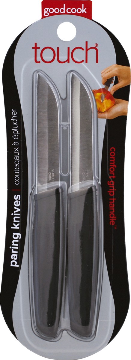 slide 1 of 3, Good Cook Touch Paring Knives, 2 ct