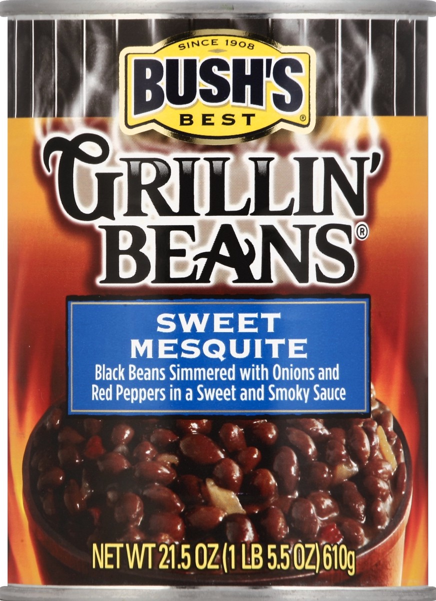 slide 2 of 2, Bush's Best Grillin' Beans, Sweet Mesquite, 21.5 oz