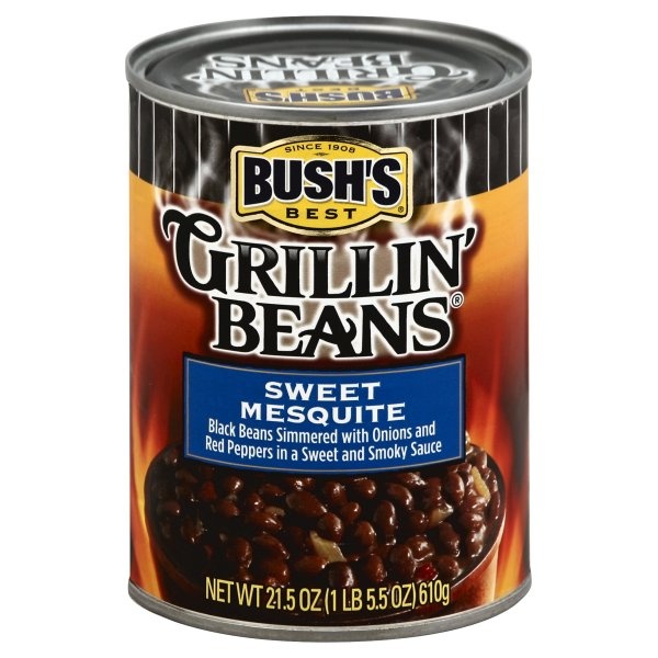 slide 1 of 2, Bush's Best Grillin' Beans, Sweet Mesquite, 21.5 oz