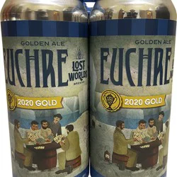 Lost Worlds Euchre Golden Ale - 4 Pack 16 oz Cans