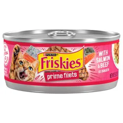 Purina Friskies Wet Cat Food, Prime Filets With Salmon & Beef in Sauce