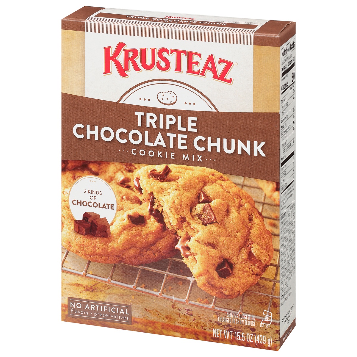 slide 3 of 11, Krusteaz Triple Chocolate Chunk Cookie Mix, 15.5 oz