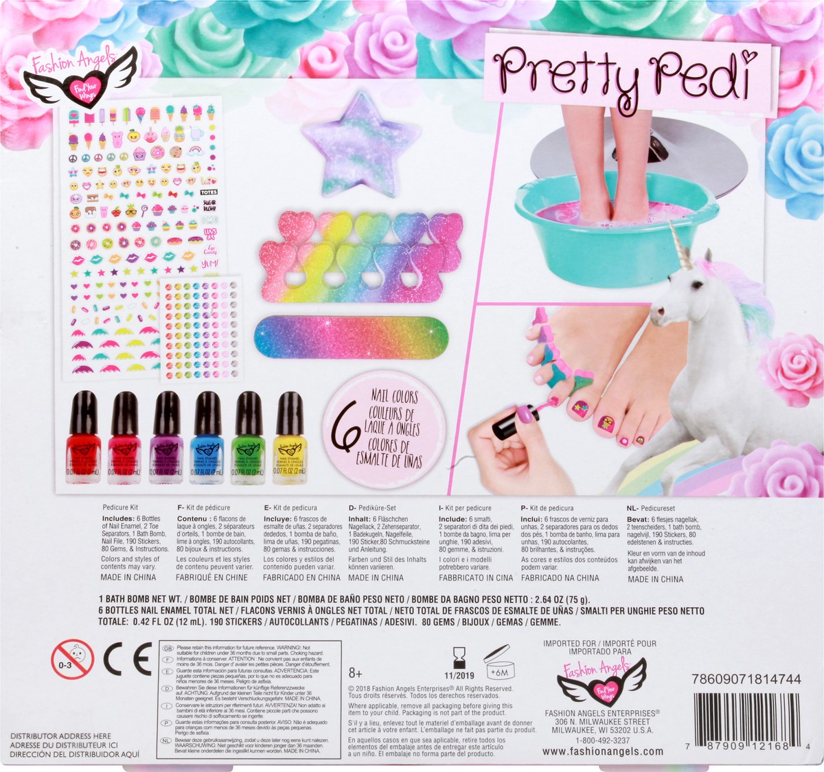slide 2 of 9, Fashion Angels Unicorn Magic Pretty Pedi Kit, 1 ct
