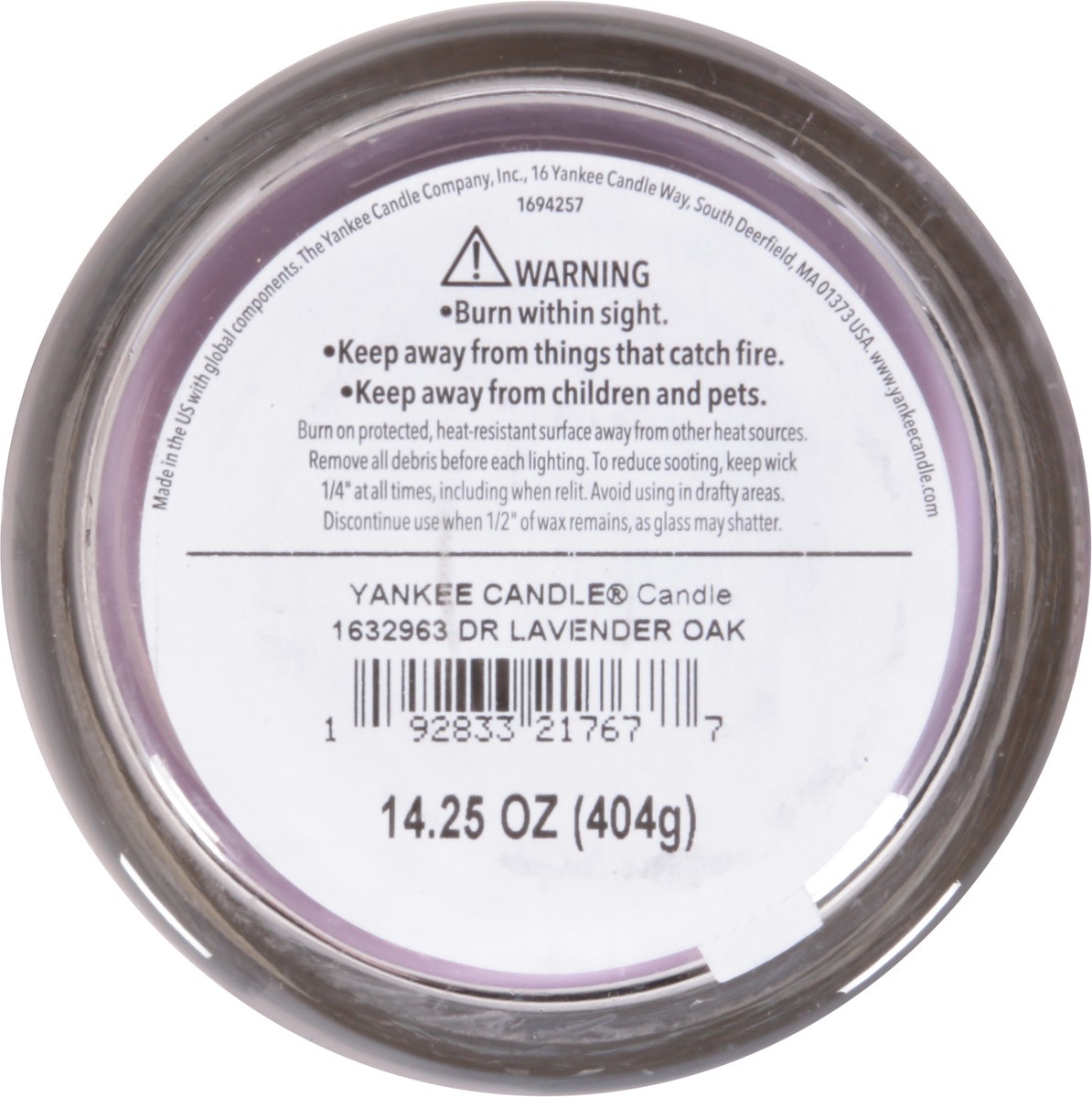 slide 5 of 9, Yankee Candle Dried Lavender & Oak Candle 14.25 oz, 14.25 oz