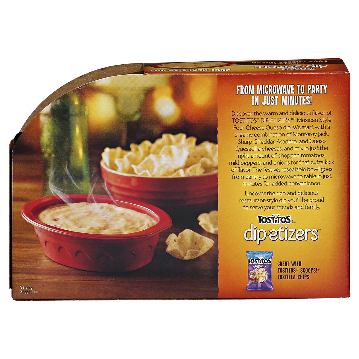 Tostitos Dip-etizers Four Cheese Queso 10 Oz | Shipt