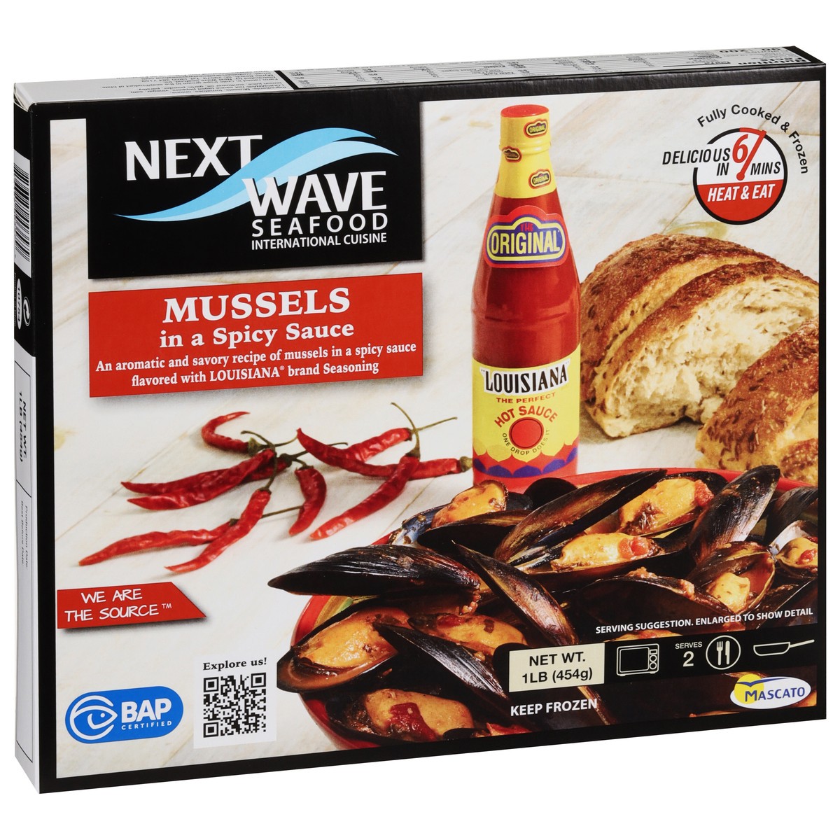 slide 10 of 16, Next Wave Seafood Mussels in a Spicy Sauce 1 lb, 1 lb