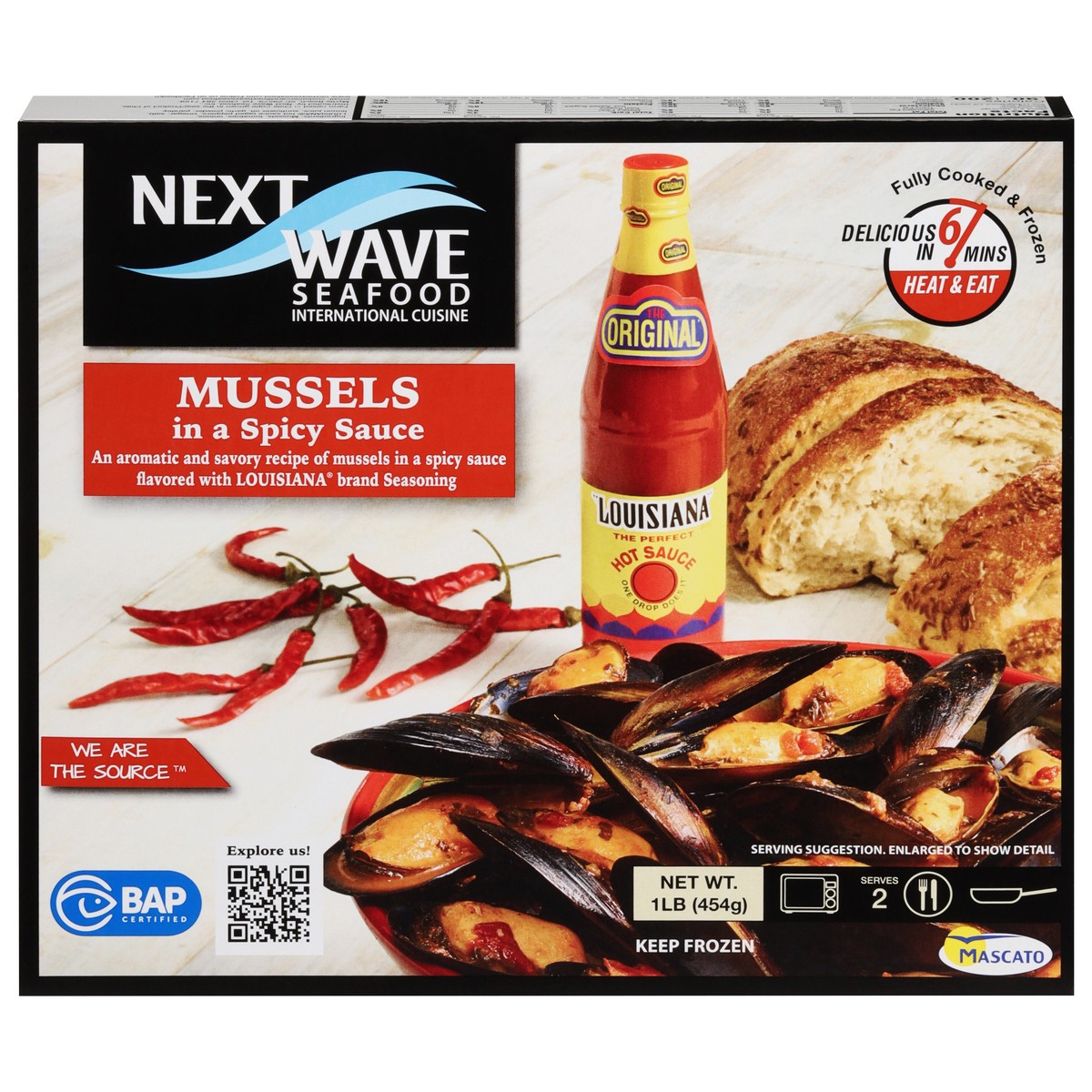 slide 4 of 16, Next Wave Seafood Mussels in a Spicy Sauce 1 lb, 1 lb