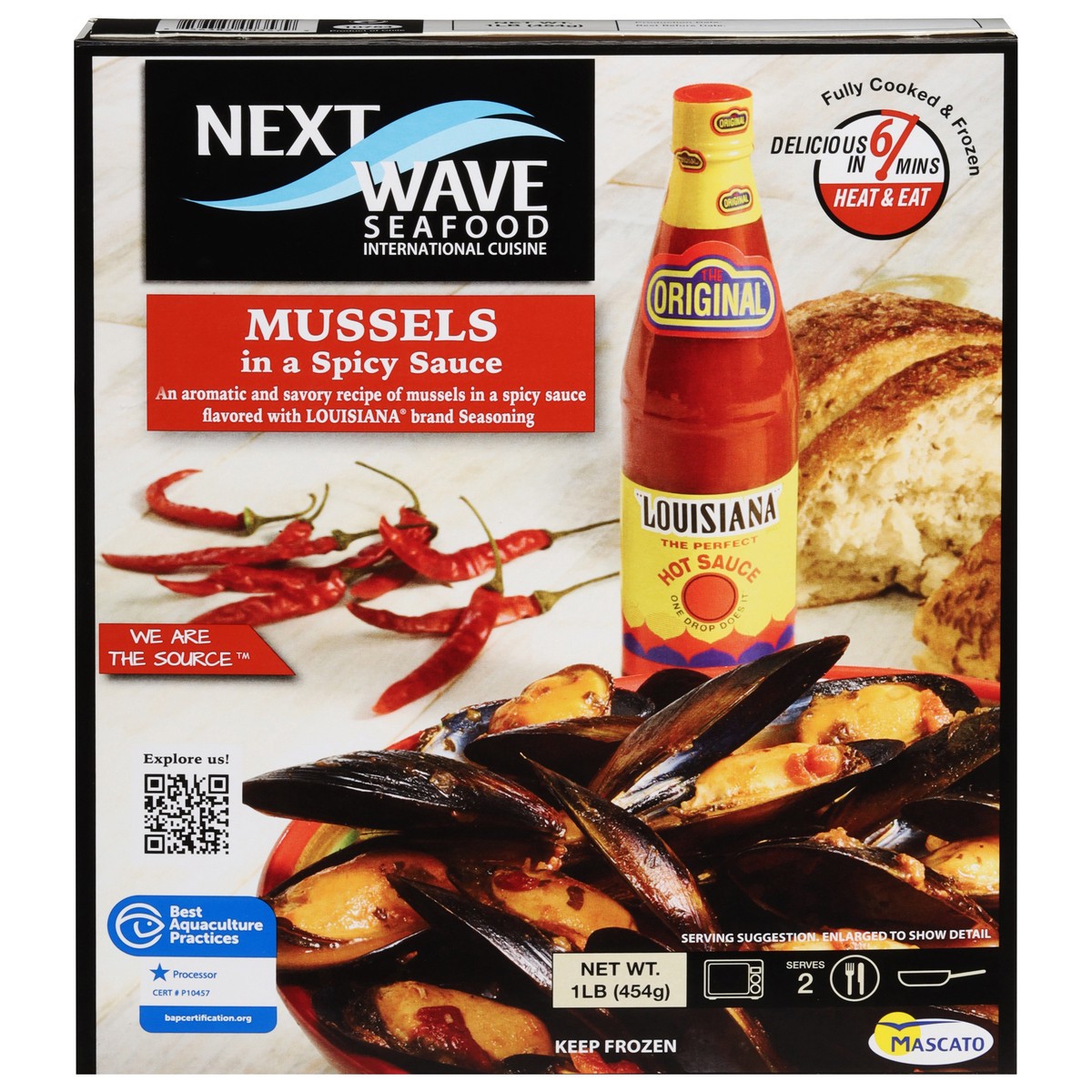 slide 11 of 16, Next Wave Seafood Mussels in a Spicy Sauce 1 lb, 1 lb