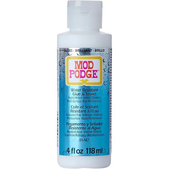 slide 1 of 8, Mod Podge Gloss Water Resistant Glue & Sealer, 4 fl oz