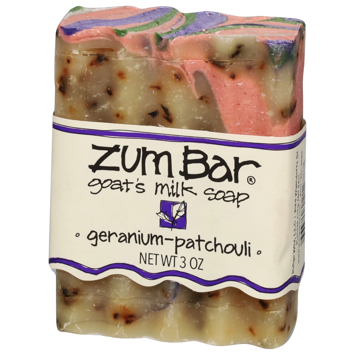 slide 2 of 4, Zum Geranium Patchouli Bar Soap, 3 oz