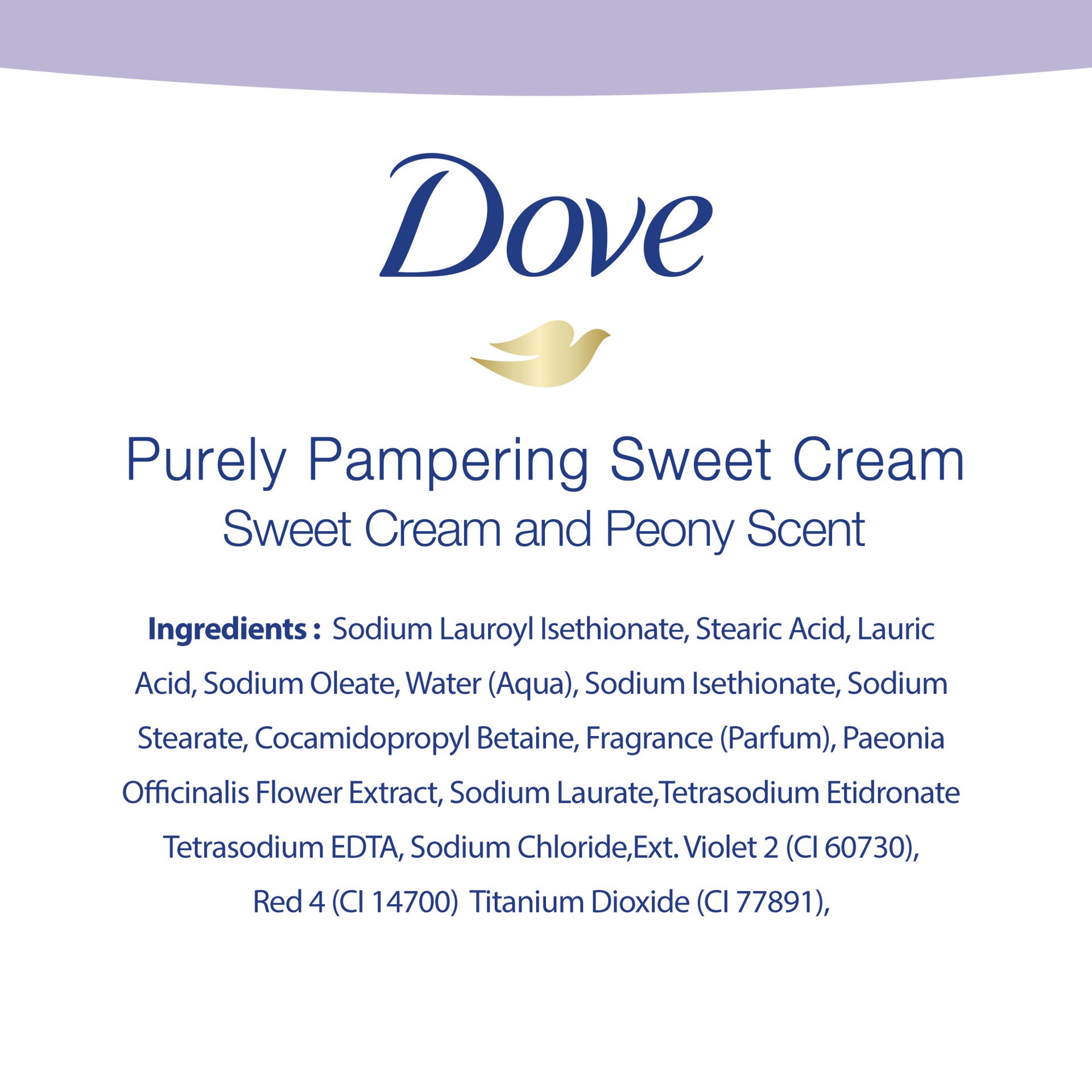 slide 4 of 6, Dove Beauty Bar Gentle Skin Cleanser Indulging Sweet Cream, 3.75 oz, 2 Bars, 2 ct; 4 oz