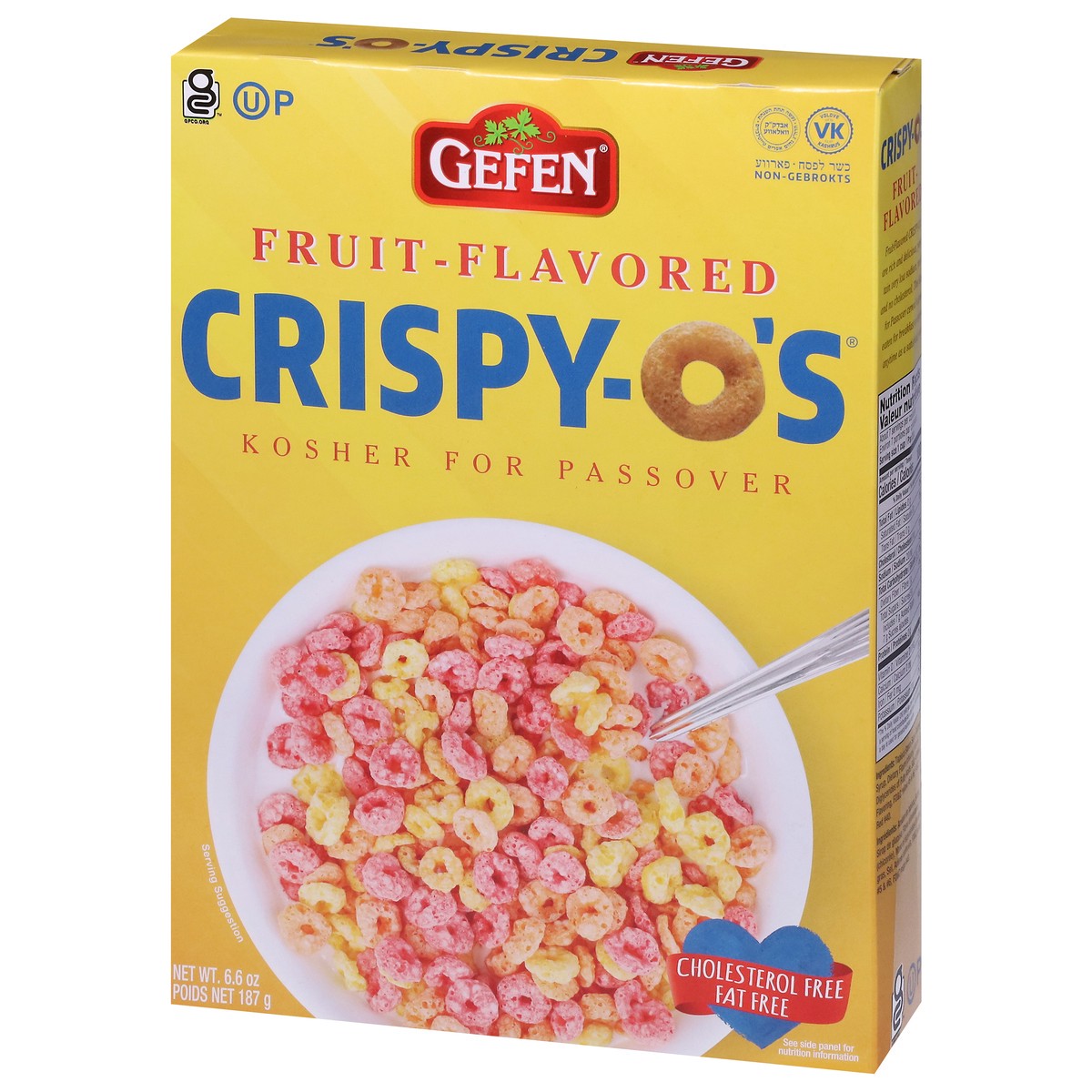 slide 3 of 9, Gefen Crispy-Os Cereal Fruit Flavored - 6.6 Oz, 5.5 oz