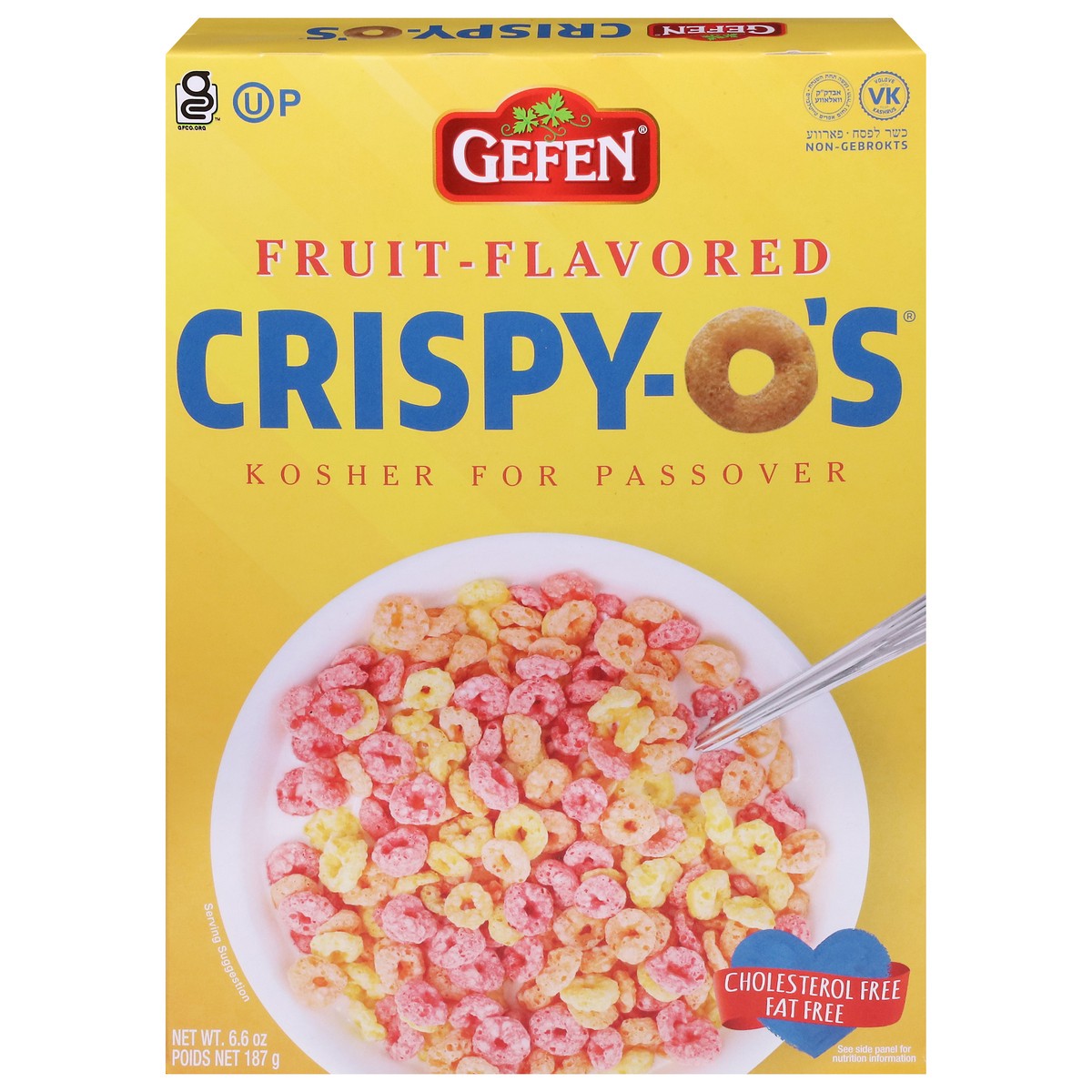 slide 1 of 9, Gefen Crispy-Os Cereal Fruit Flavored - 6.6 Oz, 5.5 oz
