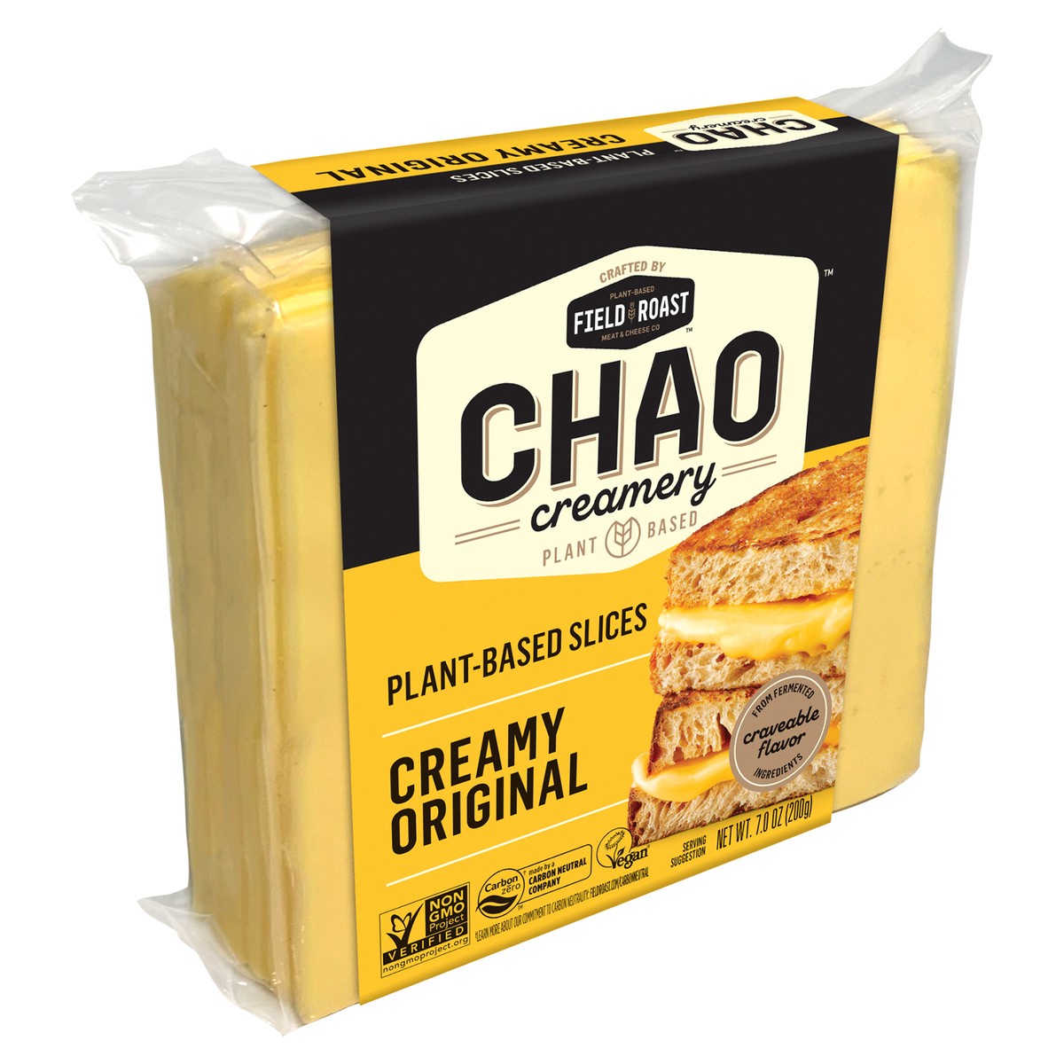 slide 2 of 7, Field Roast™ vegan chao slices, creamy original, 7 oz