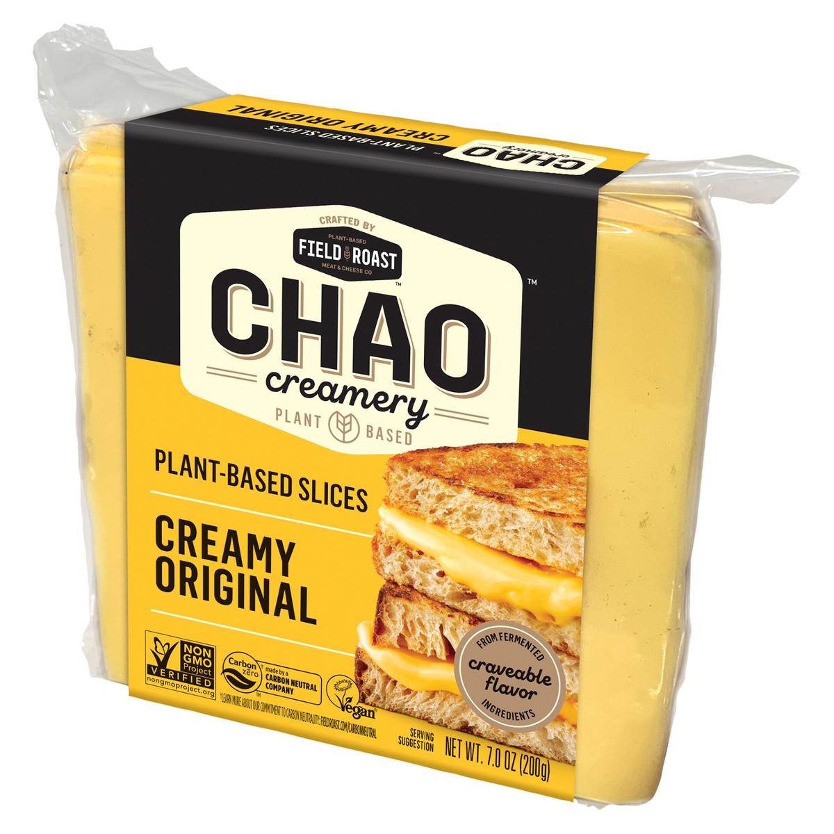 slide 3 of 7, Field Roast Creamy Original Vegan Chao Slices, 7 oz