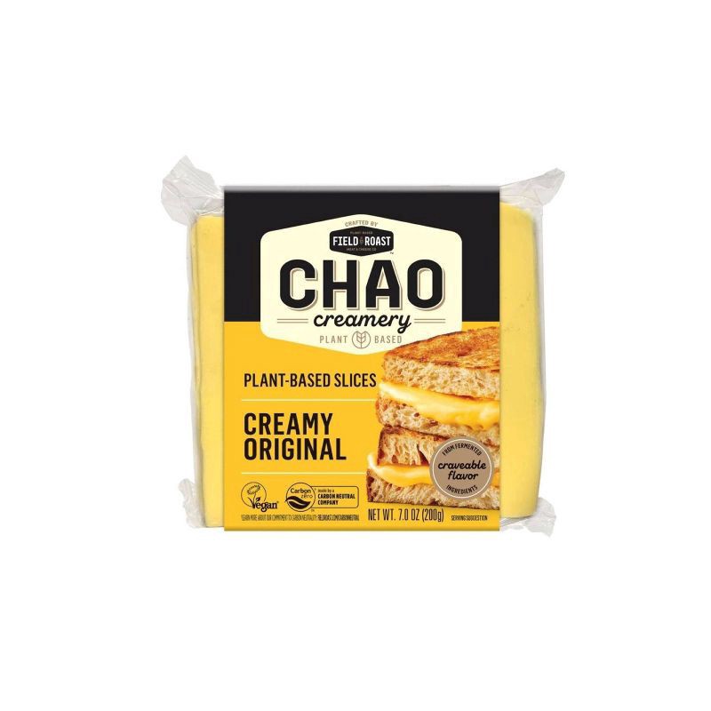 slide 1 of 7, Field Roast™ vegan chao slices, creamy original, 7 oz