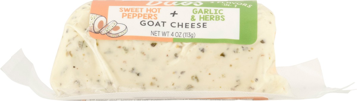 slide 3 of 13, Montchevre Duos Sweet Hot Pepper + Garlic & Herbs Goat Cheese - 4 oz, 4 oz
