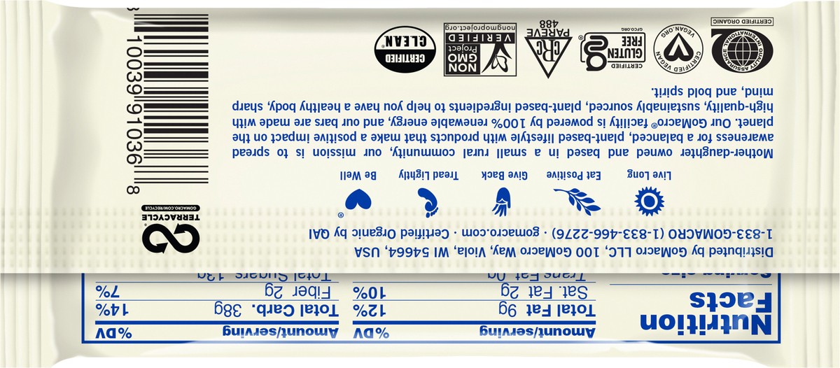 slide 4 of 7, GoMacro Organic Lemon Lemon Bar, 2.3 oz