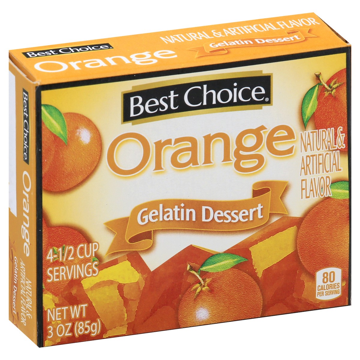 slide 8 of 13, Best Choice Orange Gelatin Dessert 3 oz, 3 oz