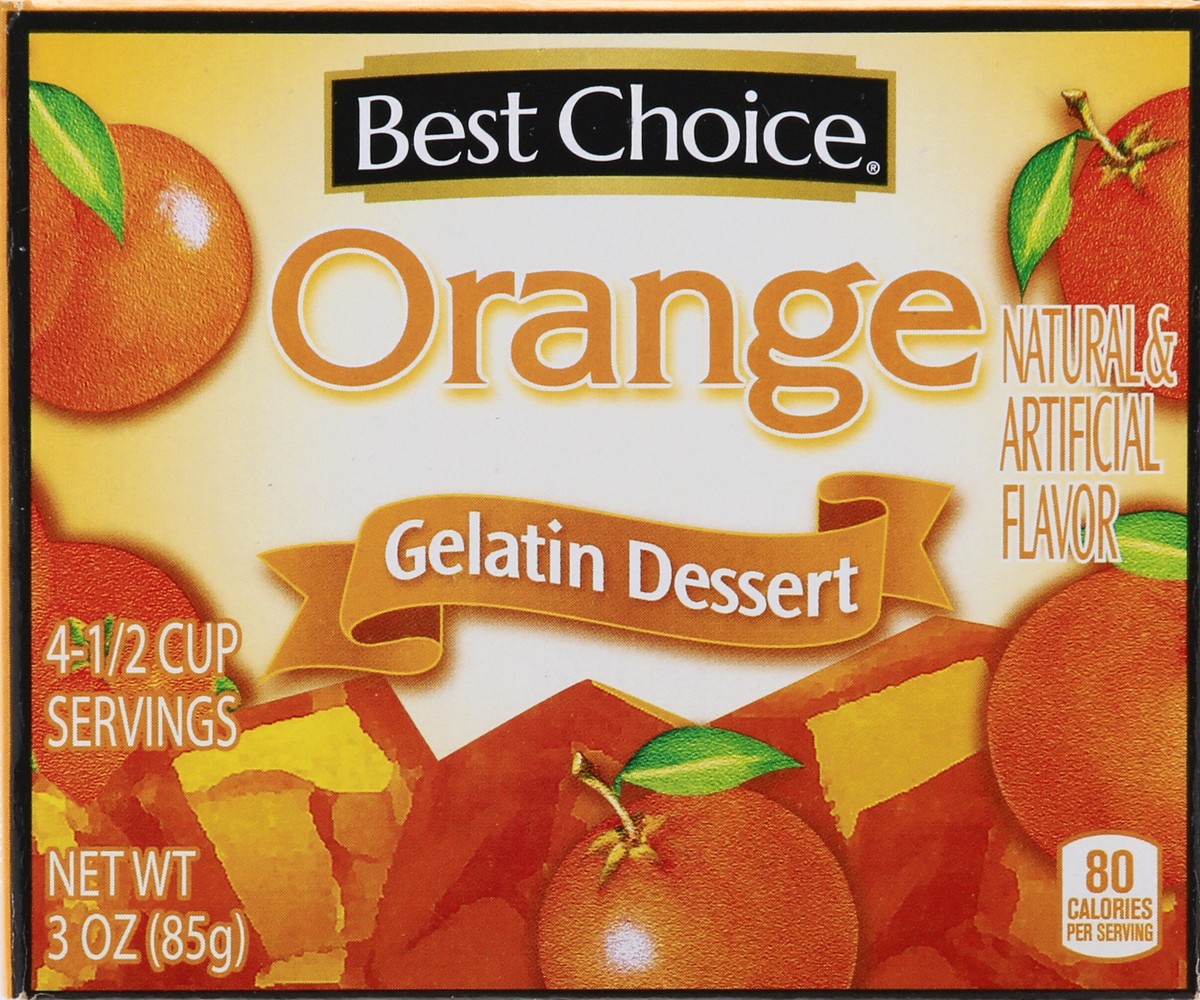 slide 6 of 13, Best Choice Orange Gelatin Dessert 3 oz, 3 oz