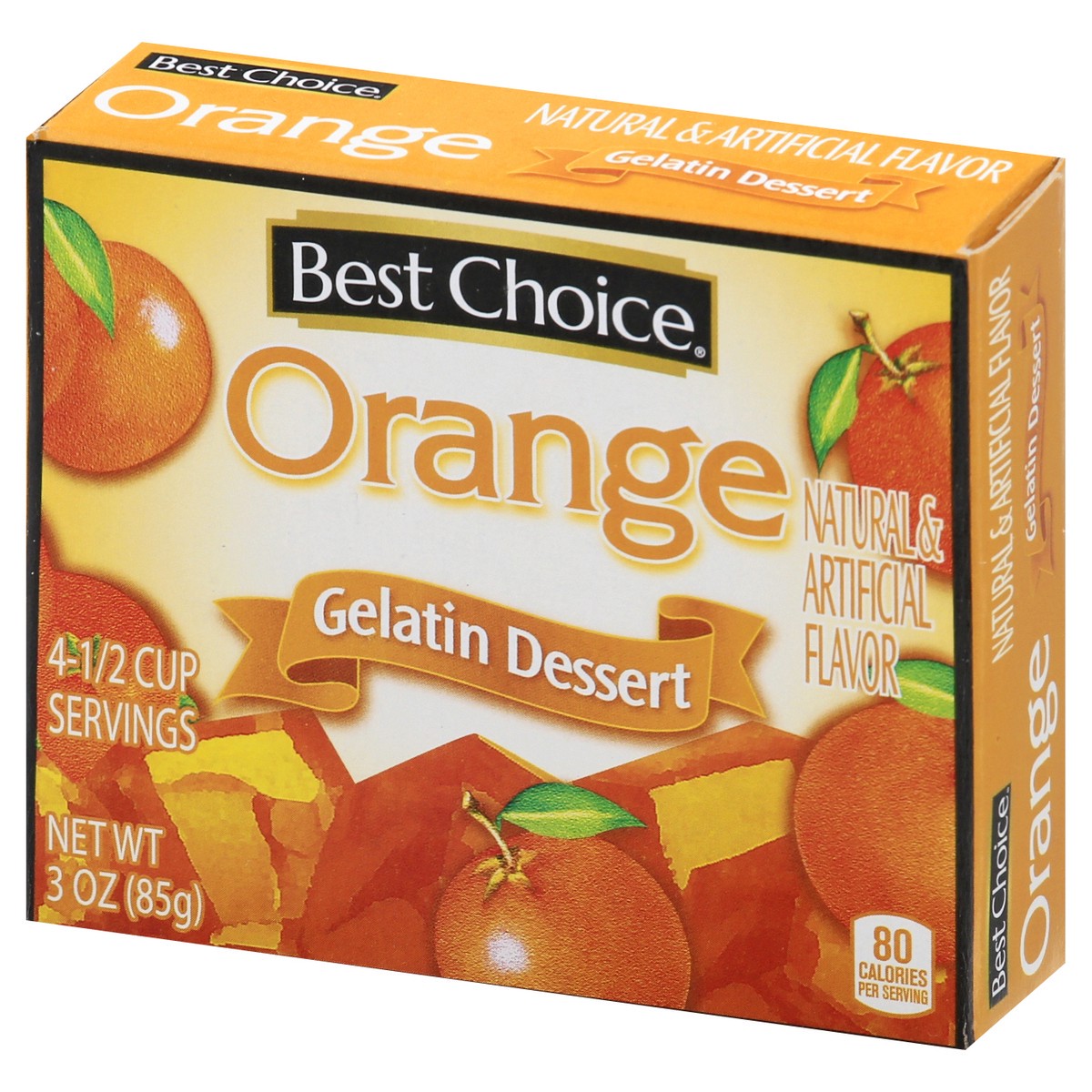 slide 12 of 13, Best Choice Orange Gelatin Dessert 3 oz, 3 oz