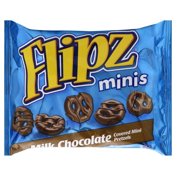 slide 1 of 1, Flipz Minis Milk Chocolate Covered, 1 ct