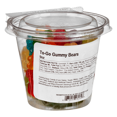 slide 1 of 1, Hy-Vee Gummy Bears, 9 oz