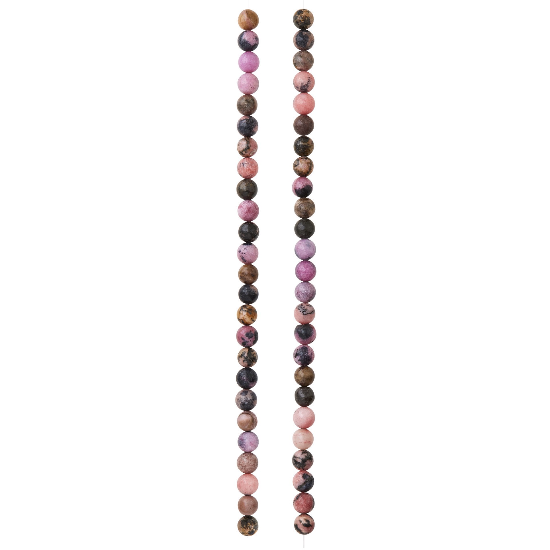 slide 2 of 3, Multicolour Rhodonite Round Beads, 6mm By Bead Landing, 6 mm