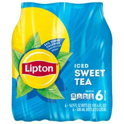 Lipton Iced Tea Sweet Tea 16.9 Fl Oz, 6 Count