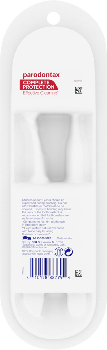 slide 3 of 7, Parodontax Complete Protection Soft Toothbrush, 2 ct