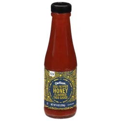 Ortega Red Pepper Honey Flavored Taco Sauce, Sweet and Spicy Sauce and Marinade, 8 oz
