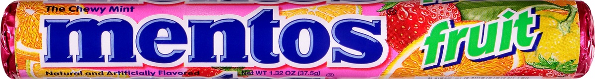 slide 8 of 10, Mentos Mixed Fruit Chewy Mint Candy, 1.32 oz