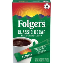 Folgers Inst Coff Clsc Decaf Single Serv - 6 ct