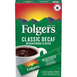 Folgers Inst Coff Clsc Decaf Single Serv - 6 ct