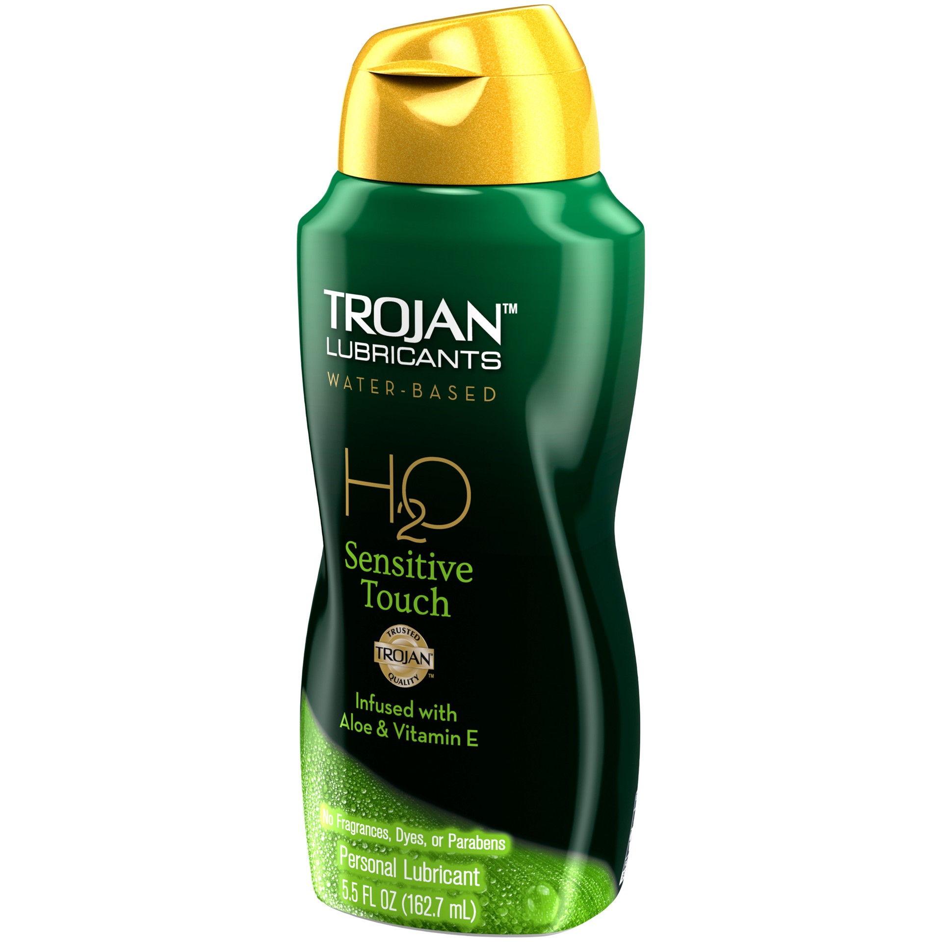 slide 2 of 4, TROJAN Lubricant H2O Sensitive Touch Water-Based Lubricant, Personal Lubricant, 5.5 Fl Oz, 5.50 fl oz