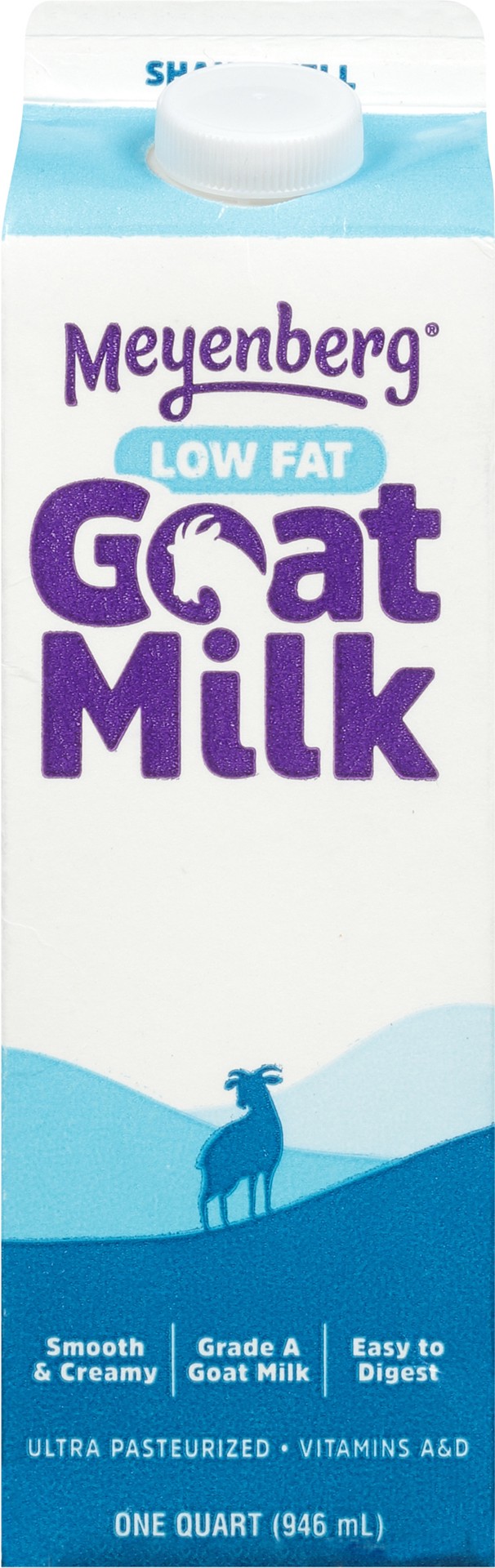 slide 1 of 1, Meyenberg Low Fat Goat Milk, 1 qt