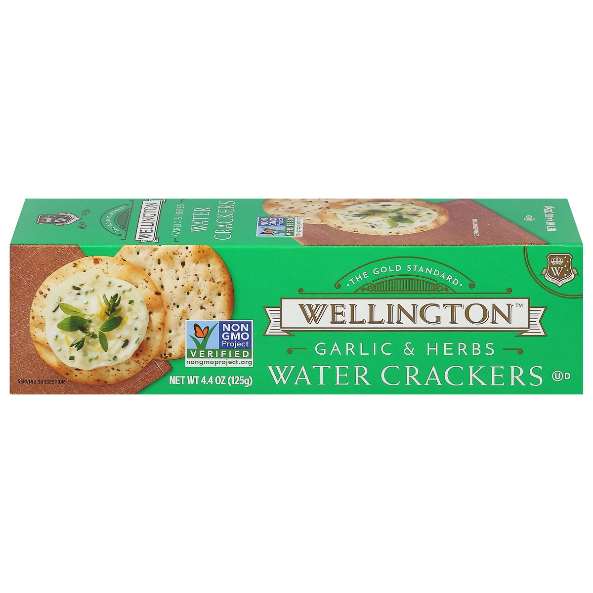 slide 1 of 1, Wellington Garlic & Herbs Water Crackers 4.4 oz, 4.4 oz