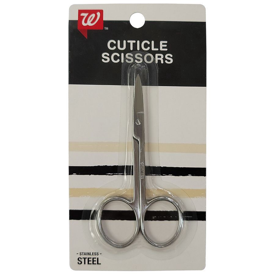 slide 1 of 1, Walgreens Beauty Stainless Steel Cuticle Scissors, 1 ct