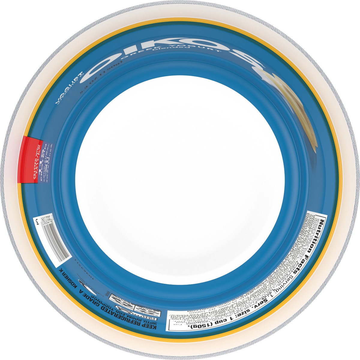 slide 9 of 9, Oikos Whole Milk Greek Yogurt, Banana Cream, 5.3 oz., 5.3 oz