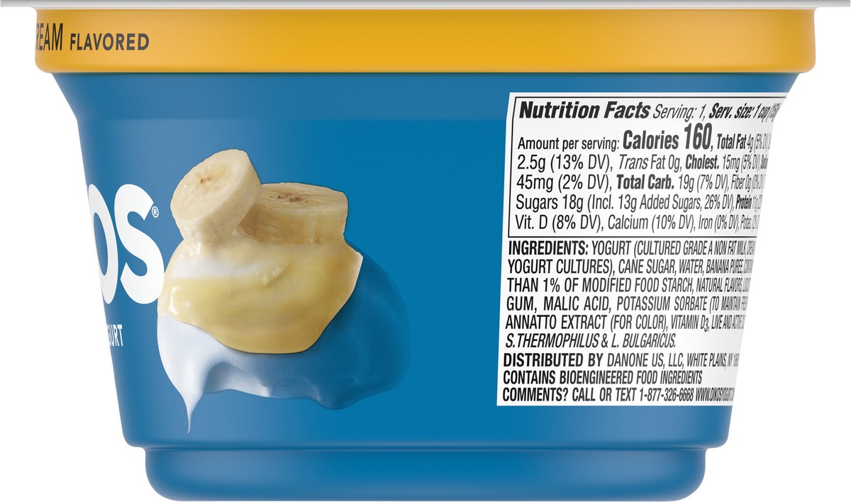 slide 7 of 9, Oikos Whole Milk Greek Yogurt, Banana Cream, 5.3 oz., 5.3 oz