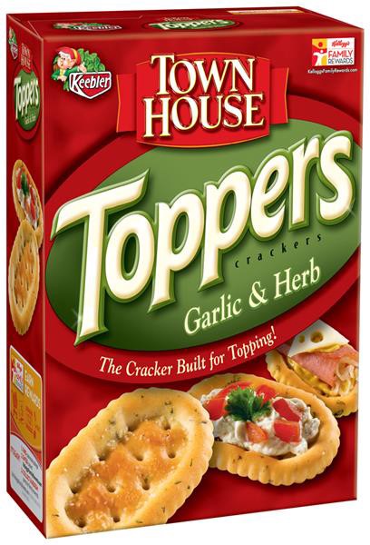 slide 1 of 1, Town House Toppers Garlic & Herb, 13.8 oz