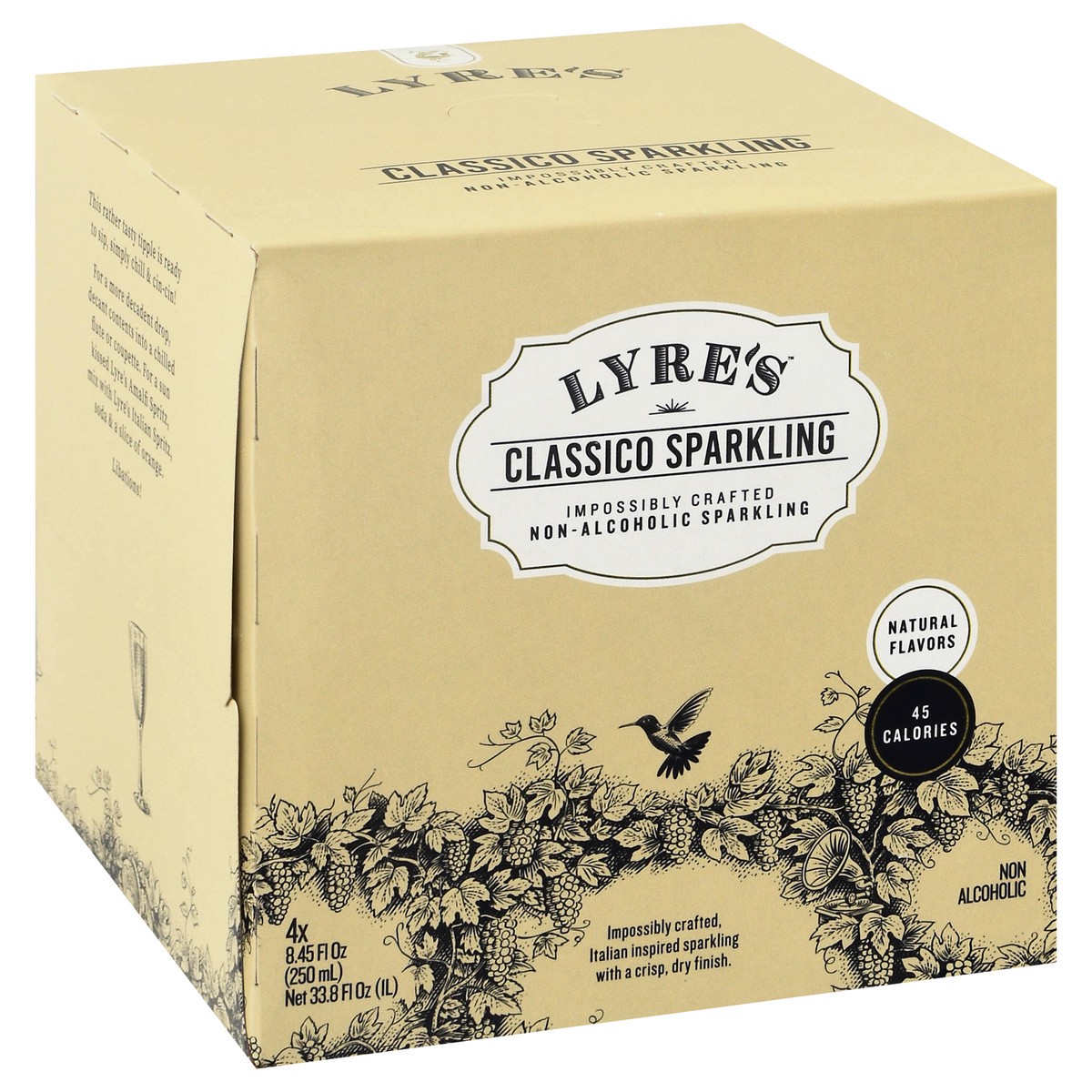 slide 8 of 14, Lyre's Non-Alcoholic Sparkling 4 - 8.45 fl oz Cans, 4 ct