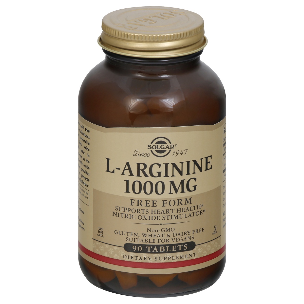 slide 1 of 1, Solgar L-Arginine, 1000 mg, Tablets, 90 ct