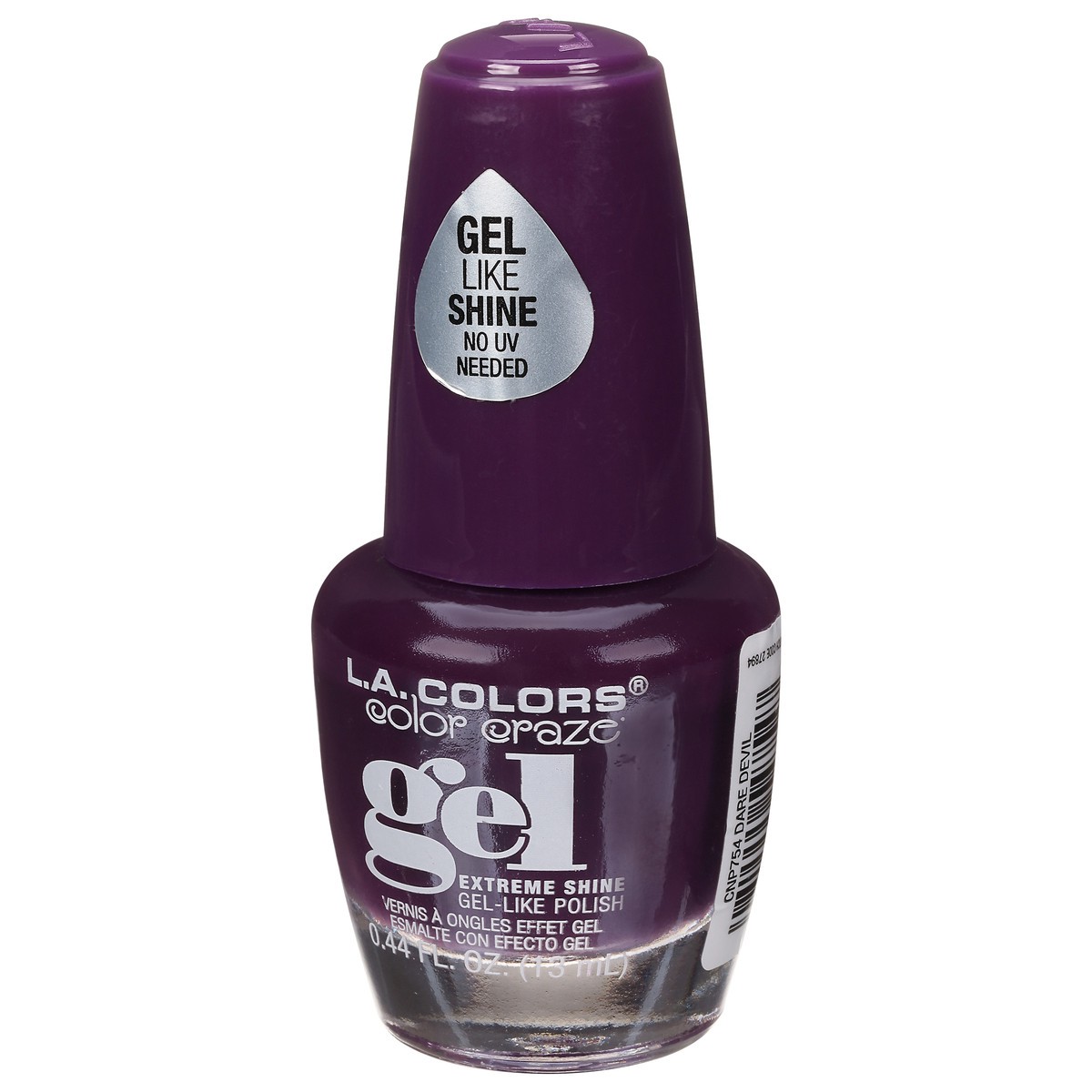 slide 3 of 10, L.A. Colors Color Craze CNP754 Dare Devil Gel Extreme Shine Nail Polish 0.44 fl oz, 0.44 fl oz